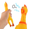 Yellow Screaming Rubber Chicken Pet Dog Toy