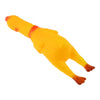 Yellow Screaming Rubber Chicken Pet Dog Toy