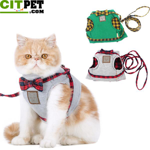 Cat Harnesses Traction Kit Elegant British Style Jacket