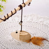 Wooden Pole Hemp Mice Mouse Tease Cats Rods Playthings