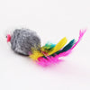 10pcs/ lot Soft Fleece False Mouse Cat Toys Colorful Feather for Cats Kitten