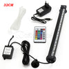 LED Aquarium Fish Tank Submersible Light Air Bubble Lamp Remote