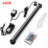 LED Aquarium Fish Tank Submersible Light Air Bubble Lamp Remote