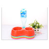 Creative Dual Port Dog Food Dish Bowl Automatic Water Dispenser Feeders