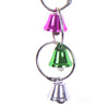 Parrot Bird Toys Metal Ring Bell Hanging