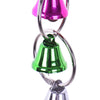 Parrot Bird Toys Metal Ring Bell Hanging