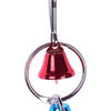 Parrot Bird Toys Metal Ring Bell Hanging