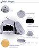 Novelty Soft Dog Cat Bed Cartoon Shark Mouse Shape Washable Doghouse Pet Sleeping Bed Bule