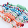 Dog Pet Toy Cotton Braided Bone Rope Chew Knot 2017