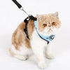 Harness Vest Leashes Suit Navy Blue for Small Cat Pet