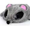 Grey Mouse Shape Bed For Small Cats Dogs Cave Bed Removable Cushion