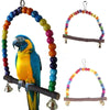 Colorful Parrot Swing Bird Cage