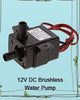 12V DC Brushless Water Pump Ultra-quiet 3M 240L/H Brushless Submersible Water Pump