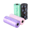 5 Rolls/75 Pcs Pet Dog Waste Pick up Bags Can be Match Bone Dispenser Printing Dog Bag