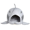 Novelty Soft Dog Cat Bed Cartoon Shark Mouse Shape Washable Doghouse Pet Sleeping Bed Bule