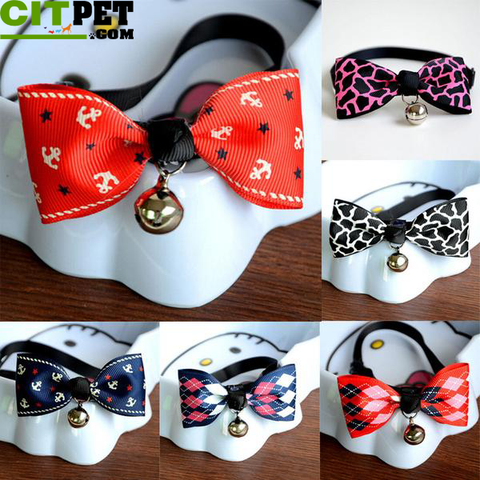 Cat Collar with Cute Bow Tie and Bell