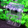 High Clear Fish Breeding Box Aquarium Breeder Box Double Guppies Hatching Incubator Isolation