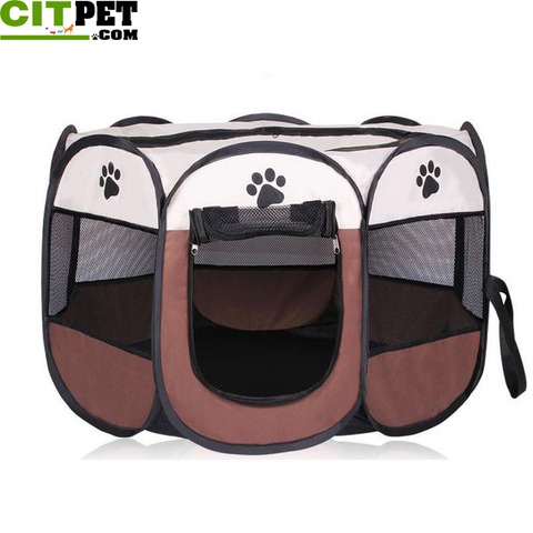 Pet Dog Portable Cage Tent Folding Playpen Puppy House Bed Kennel Fence