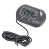 Digital LCD Screen Sensor Thermometer Wired Aquarium Fish Tank Black