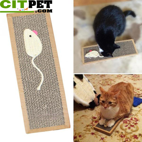 Pet Cat Kitten Sisal Hemp Scratching Post Board Toy