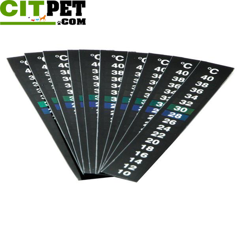 10pcs Stick-On  Aquarium Fish Tank Thermometer Temperature Sticker