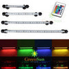 LED Aquarium Fish Tank Submersible Light Air Bubble Lamp Remote