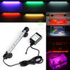 LED Aquarium Fish Tank Submersible Light Air Bubble Lamp Remote