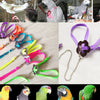 Parrot Adjustable Bird Harness Leash Anti-bite Multicolor Light Soft