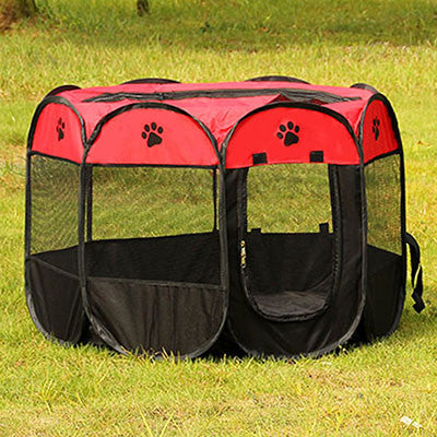 Pet Dog Portable Cage Tent Folding Playpen Puppy House Bed Kennel Fence