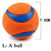 Pet Dog Rubber Pinball Two Balls And A Ball Packing Orange Rubber