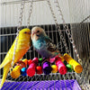 1 pcs Bird Pet Parrot Parakeet Budgie Cockatiel Cage Hammock Swing Toys Hanging