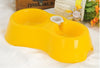 Plastic Pet Dog Puppy Cat Automatic Water Food Dispenser Dish Bowl Feeder