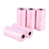 5 Rolls/75 Pcs Pet Dog Waste Pick up Bags Can be Match Bone Dispenser Printing Dog Bag