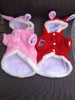 Pet Cat Clothes Easter Bunny Costume Hooded Coat Fleece Warm Rabbit Outfit