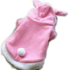 Pet Cat Clothes Easter Bunny Costume Hooded Coat Fleece Warm Rabbit Outfit