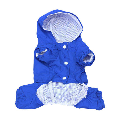 Superior Pet Raincoat With Hood Double layer waterproof