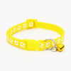 Cat Collars with Bell and Bling Paw Charm width 1.0cm