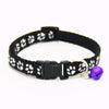 Cat Collars with Bell and Bling Paw Charm width 1.0cm