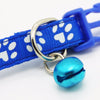 Cat Collars with Bell and Bling Paw Charm width 1.0cm