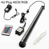 LED Aquarium Fish Tank Submersible Light Air Bubble Lamp Remote