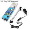 US Plug Aquarium Fish Tank Bar Submersible Waterproof Clip Lamp Decor