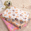 Mat Soft Pet Blanket Dog Cat Puppy Sofa Fleece Print Paw Warm