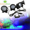 LED Aquarium Fish Tank Submersible Light Air Bubble Lamp Remote