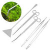 3/5pcs Aquarium Maintenance Tools Kit Tweezers Scissors For Live Plants Grass