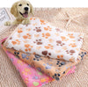 Dog Mat Cute Floral Paw Puppy Fleece Soft Blanket Beds Warm Pet Print New Printed