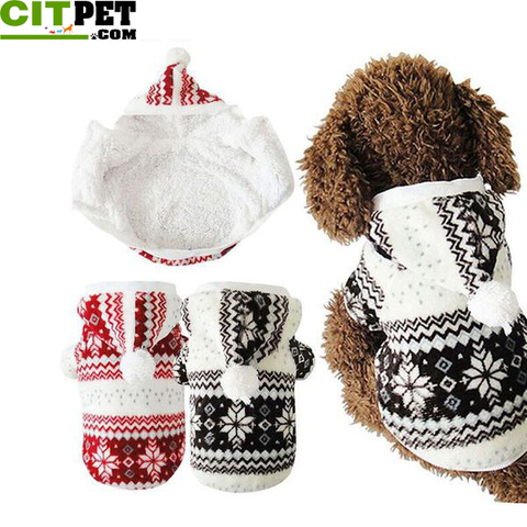 Pet Clothes Cozy Snowflake Soft Dog Clothes
