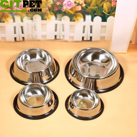 Pet Feeder Stainless Steel Dog Bowls-Stainless Steel Bowls