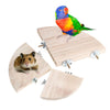 Pet Parrot Wood Platform Stand Rack Toy Hamster Branch Perches For Bird Cage