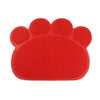 Dog Paw Shape Cup Pet Dog Puppy Cat Feeding Mat Pad Bed