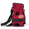 Dog carrier fashion red color Travel Dog Backpack Breathable Pet Bags Shoulder